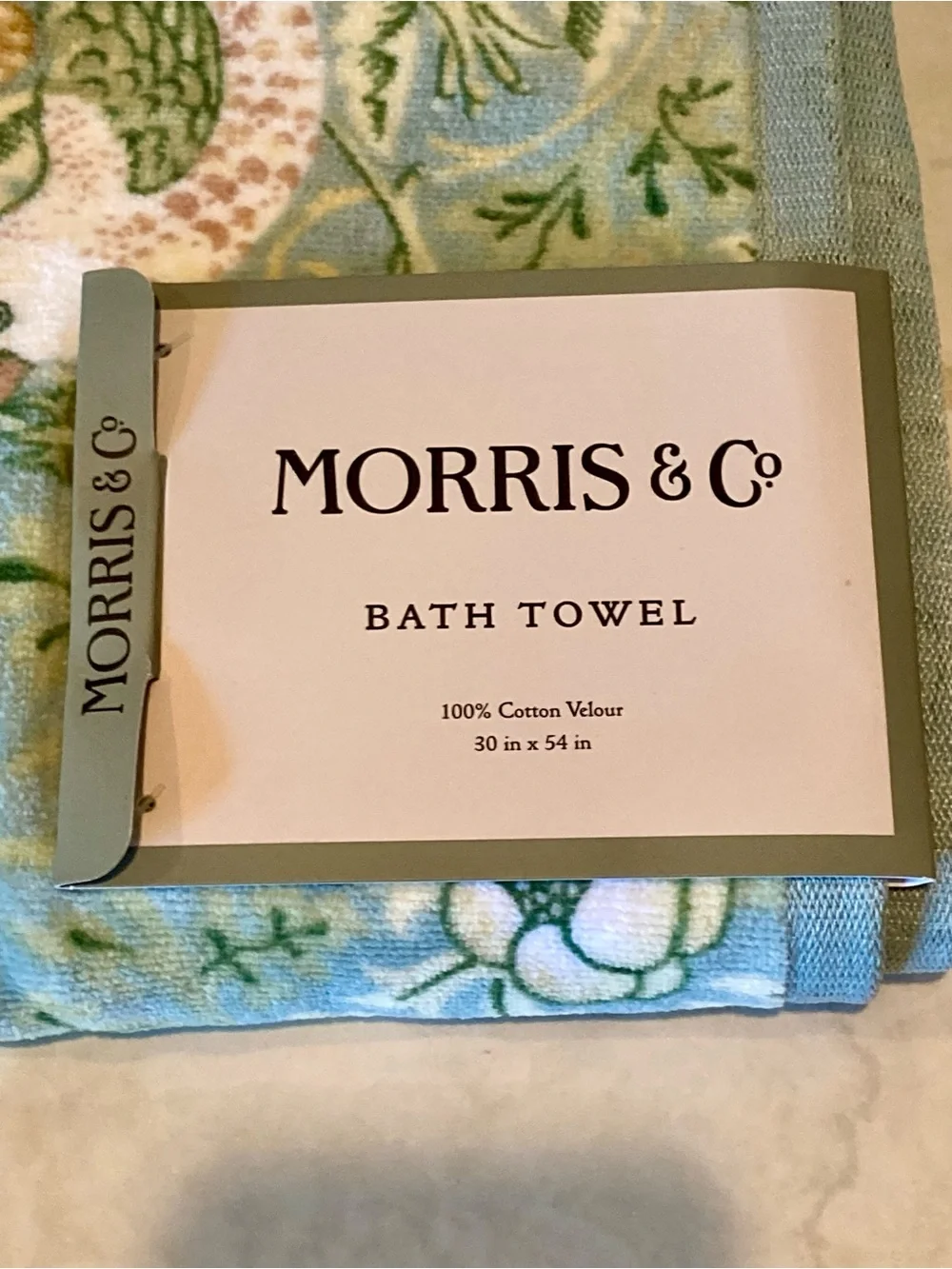 NWT Morris and Company bath bundle- one bath towel and 2 hand towels